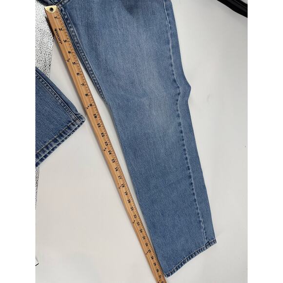 Levis 505 40x32 Regular Fit Jeans Denim Worn In 100% Cotton - Picture 4 of 10